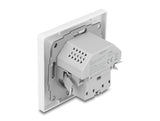 Delock Einbausteckdose mit 2 USB Ladeports, 1 x USB Typ-A und 1 x USB Type-C™ mit PD 3.0, 18 W