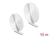 Delock Klettband selbstklebend mit Haft- und Flauschband L 10 m x B 20 mm weiß