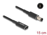 Delock Adapterkabel für Notebook Ladekabel USB Type-C™ Buchse zu HP 7,4 x 5,0 mm Stecker 15 cm