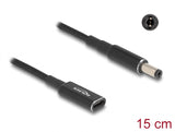 Delock Adapterkabel für Notebook Ladekabel USB Type-C™ Buchse zu 5,5 x 2,1 mm Stecker 15 cm