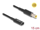 Delock Adapterkabel für Notebook Ladekabel USB Type-C™ Buchse zu IBM 7,9 x 5,5 mm Stecker 15 cm