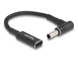 Delock Adapterkabel für Notebook Ladekabel USB Type-C™ Buchse zu Samsung 5,5 x 3,0 mm Stecker 90° gewinkelt 15 cm