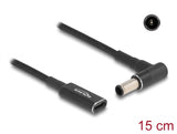 Delock Adapterkabel für Notebook Ladekabel USB Type-C™ Buchse zu Sony 6,0 x 4,3 mm Stecker 90° gewinkelt 15 cm