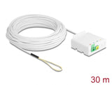 Delock LWL Anschlussdose 2 x SC/APC Simplex mit Verlegekabel Set 30 m