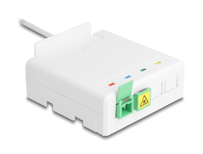 Delock LWL Anschlussdose 2 x SC/APC Simplex mit Verlegekabel Set 30 m
