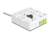 Delock LWL Anschlussdose 2 x SC/APC Simplex mit Verlegekabel Set 40 m