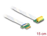 Delock Riser Karte PCI Express x1 Stecker zu x1 Slot 90° gewinkelt mit FPC Kabel 15 cm