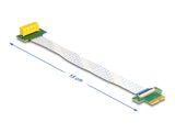 Delock Riser Karte PCI Express x1 Stecker zu x1 Slot 90° gewinkelt mit FPC Kabel 15 cm