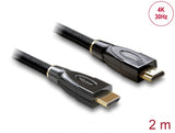 Delock High Speed HDMI mit Ethernet Kabel 4K 30 Hz 2 m