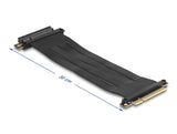 Delock Riser Karte PCI Express x8 Stecker zu x8 Slot mit Kabel 30 cm