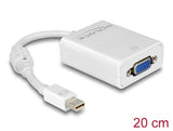 Delock Adapter mini DisplayPort 1.2 Stecker > VGA Buchse weiß