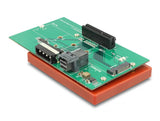 Delock U.2 SFF-8643 Adapter zu PCIe x4 oder M.2 Key M Slot mit Befestigungsplatte