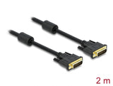 Delock Kabel DVI 24+5 Stecker > DVI 24+5 Stecker 2 m schwarz