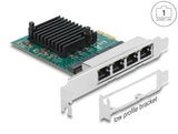 Delock PCI Express x1 Netzwerkkarte Gigabit LAN 4 x RJ45 RTL8111
