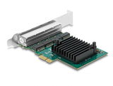 Delock PCI Express x1 Netzwerkkarte Gigabit LAN 4 x RJ45 RTL8111
