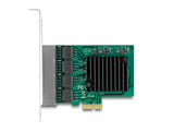 Delock PCI Express x1 Netzwerkkarte Gigabit LAN 4 x RJ45 RTL8111