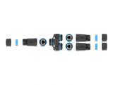 Delock Kabelverbinder RJ45 Buchse zu 2 x RJ45 Buchse Cat.6A wasserfest