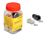 Delock RJ50 Modularer Stecker Cat.5e mit Knickschutztülle 25er Set
