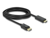 Delock Kabel DisplayPort 1.1 Stecker > High Speed HDMI-A Stecker Passiv 3 m schwarz