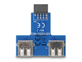 Delock USB Pin Header Buchse > 2 x USB 2.0 Buchse - oben