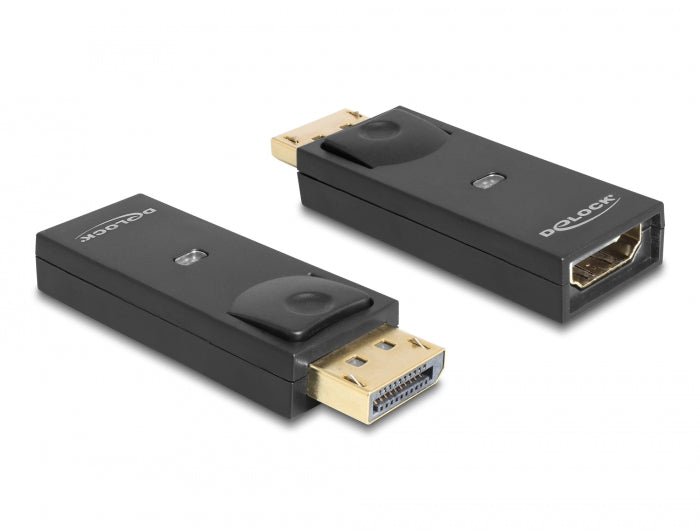 Delock Adapter DisplayPort 1.1 Stecker > HDMI Buchse Passiv schwarz
