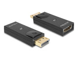 Delock Adapter DisplayPort 1.1 Stecker > HDMI Buchse Passiv schwarz