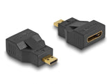Delock Adapter High Speed HDMI with Ethernet – micro D Stecker > mini C Buchse