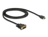 Delock HDMI zu DVI 18+1 Kabel bidirektional 1 m