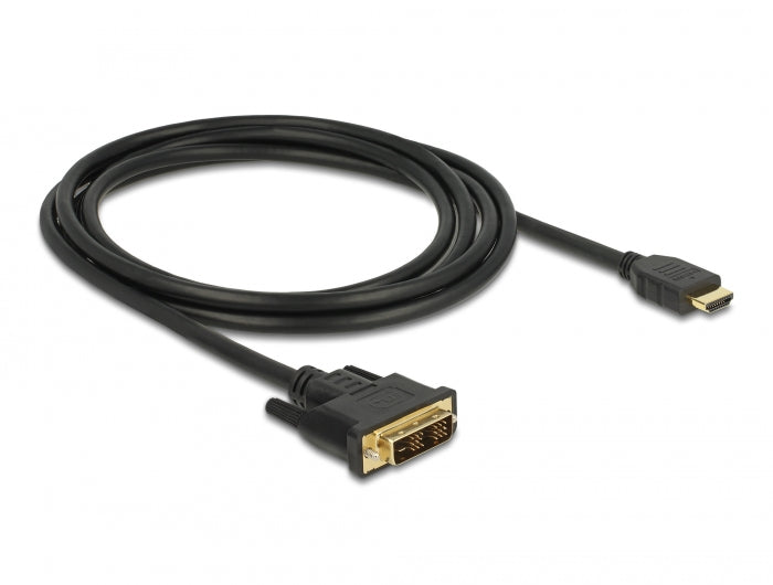 Delock HDMI zu DVI 18+1 Kabel bidirektional 2 m