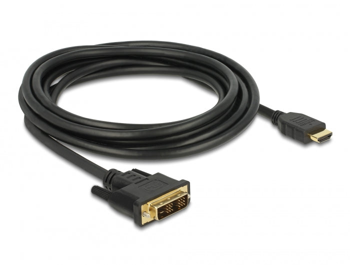 Delock HDMI zu DVI 18+1 Kabel bidirektional 3 m