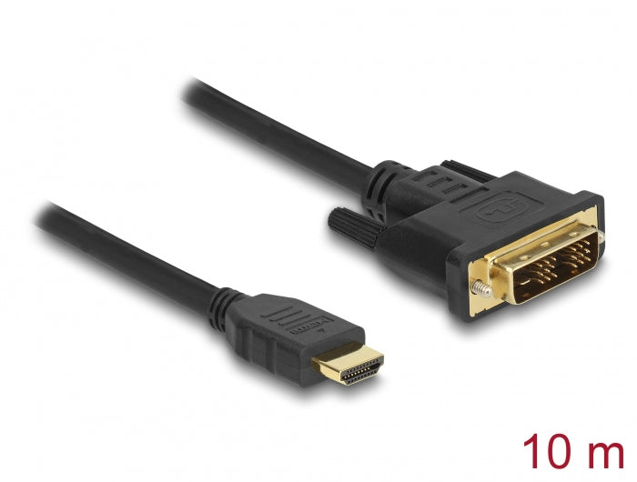 Delock HDMI zu DVI 18+1 Kabel bidirektional 10 m