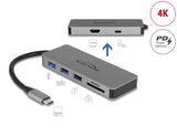 Delock USB Type-C™ Dockingstation für Mobilgeräte 4K - HDMI / Hub / SD / PD 2.0