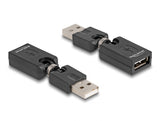 Delock Rotationsadapter USB 2.0-A Stecker zu Buchse