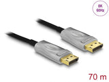 Delock Aktives Optisches Kabel DisplayPort 1.4 8K 70 m