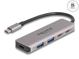 Delock USB 5 Gbps 2 Port USB Type-C™ und 2 Port Typ-A Hub mit USB Type-C™ Anschluss