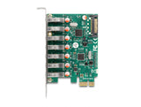 Delock PCI Express x1 Karte zu 7 x extern USB 5 Gbps Typ-A Buchse
