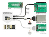 Delock Adapter M.2 Key M > SFF-8643 NVMe horizontal 2242