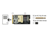 Delock Adapter M.2 Key M > SFF-8643 NVMe horizontal 2242