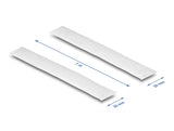 Delock Strapazierfähiges Klettband mit Haft- und Flauschband L 1 m x B 20 mm weiß