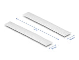 Delock Strapazierfähiges Klettband mit Haft- und Flauschband L 5 m x B 20 mm weiß