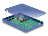 Delock 2.5″ Konverter USB 10 Gbps Micro-B Buchse zu M.2 / mSATA mit Gehäuse