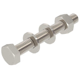 BETTERMANN Sechskantschraube M10x80mm SKS-Serie SKS 10x80 A4 m.Mutter M17