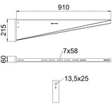 BETTERMANN Wand/Stielausleger 910mm ST AW 55-Serie AW 55 91 FT 5500N