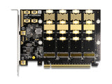 Delock PCI Express x16 Karte zu 4 x intern NVMe M.2 Key M - Bifurcation