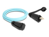Delock LWL Kabel LC Duplex zu LC Duplex mit Verschlusskappe Multimode OM3 IP68 staub- und wasserdicht 2 m