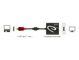 Delock Adapter USB Type-C™ Stecker zu DisplayPort Buchse (DP Alt Mode) 8K 60 Hz