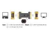 Delock Adapter VGA Stecker > VGA Buchse EDID Emulator
