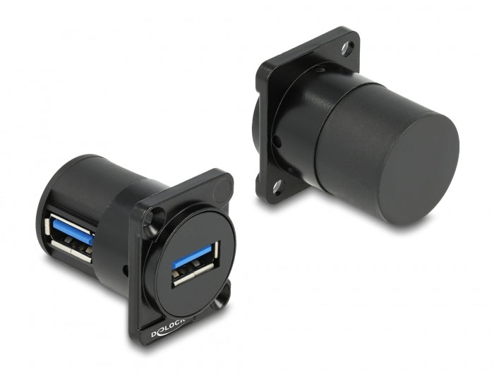 Delock D-Typ Modul USB 2.0 Typ-A Buchse zu Buchse 90° gewinkelt