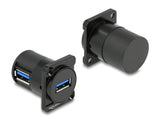 Delock D-Typ Modul USB 2.0 Typ-A Buchse zu Buchse 90° gewinkelt