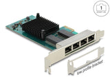 Delock PCI Express x1 Netzwerkkarte Gigabit LAN 4 x RJ45 i350